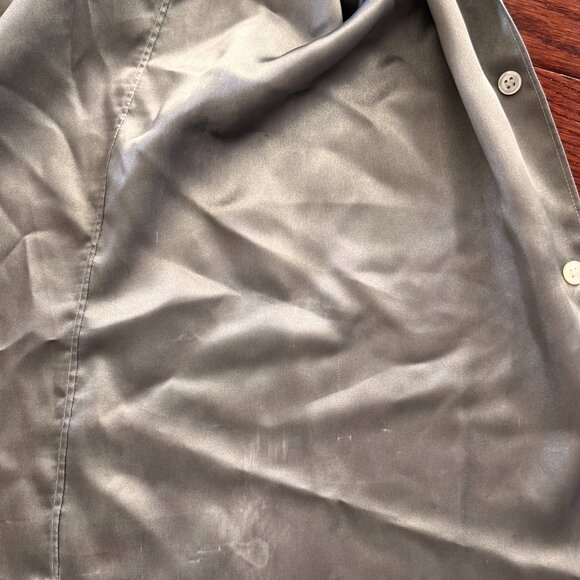 Comme Des Garcons-  Shiny Silver/Grey Button Down (Size M) [Luxury] - Picture 6 of 6